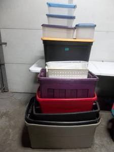 Assorted Storage Totes