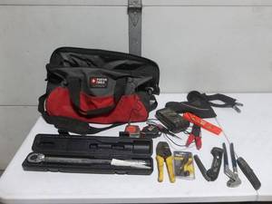 Torque Wrench With Assorted Hand Tools With Bag