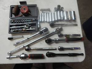 Assorted Ratchets, Sockets & Extensions