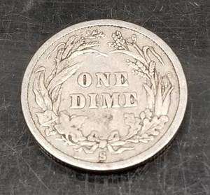 1897-S US BARBER DIME
