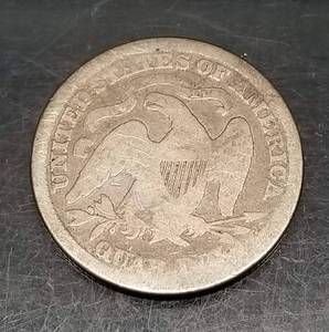 1874 US SEATED LIBERTY QUARTER