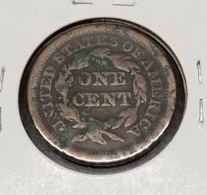 1851 US BRAIDED HAIR LARGE CENT