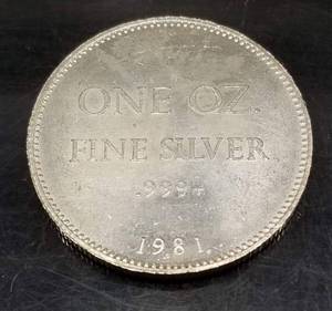 1 TROY OZ .999 FINE SILVER VINTAGE HOFFMAN & HOFFMAN