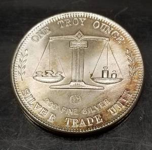 1 TROY OZ .999 FINE SILVER VINTAGE APM SHIP TRADE UNIT