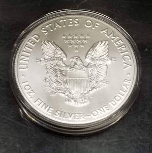 2021 type 1 AMERICAN SILVER EAGLE 1 TROY OZ .999 FINE SILVER IN AIRTITE