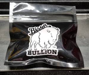 10 TROY OZ .999 FINE SILVER BISON BULLION HAND POURED BAR