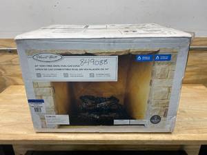 lot 21 image: PLEASANT HEARTH 24-in 33000-BTU Triple-Burner Vent-Free Gas Fireplace Logs and Remote