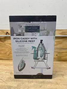 lot 96 image: STYLE SELECTIONS Over-the Ironing Board Iron Caddy