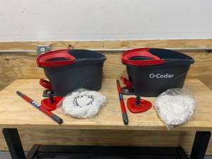 lot 82 image: O-CEDAR Lot of 2-  Spin Mop With Bucket