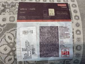 lot 88 image: ALLEN  ROTH Elisa 8 x 10 Gray Indoor Geometric Area Rug