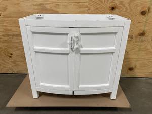 lot 107 image: ALLEN  ROTH Moravia 36-in White Undermount Single Sink Bathroom Vanity
