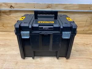 lot 115 image: DEWALT TSTAK VI 17 in. Stackable Deep Tool Storage Box