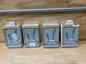 lot 112 image: HEYDAY Lot of 4- Lightning to USB-C Braided Cable