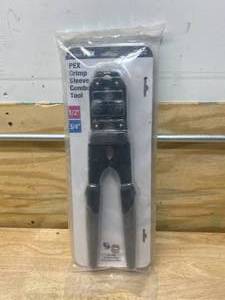 lot 75 image: Apollo PEX 69PTKH0014SS 12-inch & 34-inch Combo Stainless Steel Crimping Tool