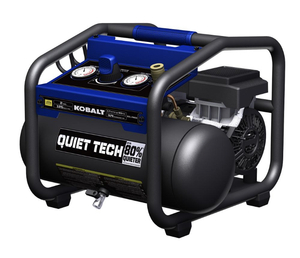 lot 5 image: KOBALT QUIET TECH 2-Gallon Single Stage Portable Electric Hot Dog Air Compressor