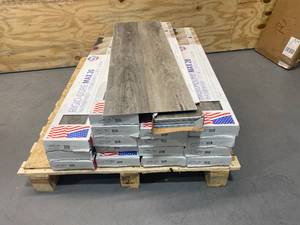 lot 57 image: RIGID CORE MAX 20 Lot of 16 Case (partial) of- Waterproof- Stone Composite Flooring (380 Sq. Ft.