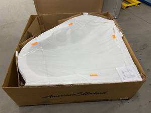 lot 1B image: AMERICAN STANDARD EverClean 77 in. Acrylic Corner Drop-in Whirlpool Bathtub in White