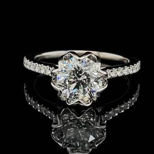 1.73 Carats in 14k White Gold Diamond Engagement Ring Never Worn $12,900 Retail  SEE VIDEO