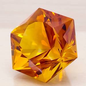Rare & HUGE  22.61 Carat Rich, Natural Madeira Citrine Gemstone Designer Cut $2532 IGS Price Guide VIDEO