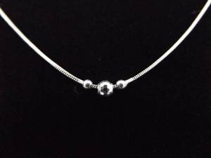 .925 Sterling Silver Ball Snake Link Necklace
