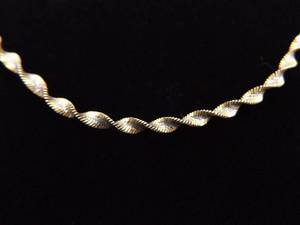 .925 Sterling Silver Singapore Link Necklace