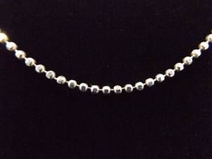 .925 Sterling Silver Ball Link Necklace
