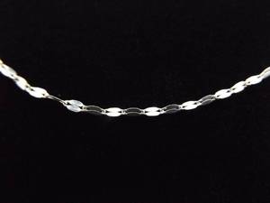 .925 Sterling Silver Petal Link Necklace