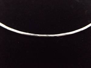 .925 Sterling Silver Etched Round Snake Link Necklace
