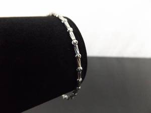 .925 Sterling Silver Designed Link Bracelet