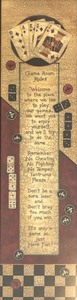 Game Room Rules Framed Saying