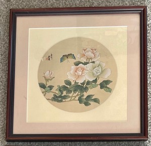 Two Pieces of Asian Inspired Framed Art