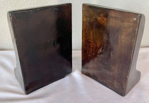 Floral Design Hand Painted Bookends