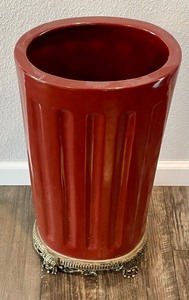Decorative Umbrella Holder with Umbrellas and More
