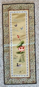Collection of Five Beautiful Vintage Asian Inspired Textiles