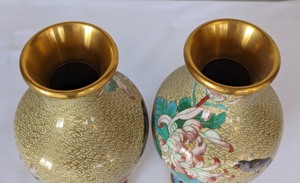 Pair of Cloisonn Vases