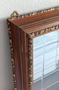 Ornate Wood Wall Display Case