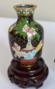 Miniature Cloisonn Dishes