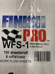 lot 17 image: 3 CASES FINISH PRO WORK SHEETS