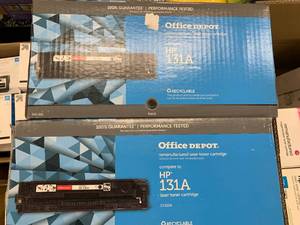 lot 38 image: ASSORTED COLORS TONER CARTRIDGES