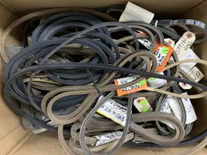 lot 47 image: LARGE BOX ASSORTED SIZEBRANDS OF BELTS