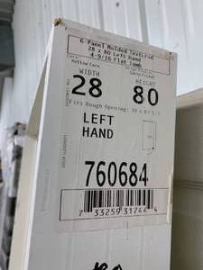 lot 67 image: 6 PANEL WHITE MOLDED TEXTURED DOOR