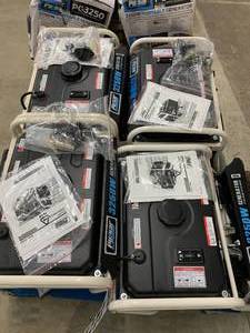 lot 80 image: 4 PULSAR PG3250 PORTABLE GENERATOR