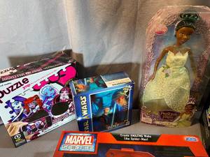 lot 258 image: Puzzles, Art Projects, Doll and More