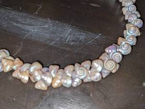 lot 107 image: Petite Shell Cluster Necklace Marked Germany