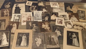 lot 149 image: Wonderful Antique Photographs of Children and Wedding Couples