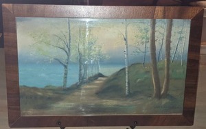 lot 150 image: 1927 Chalk Landscape by Lydia Haanpaa