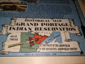 lot 154 image: 1946 Historical Map of Grand Portage Indian Reservation