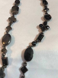 lot 207 image: Black Necklace and Earrings