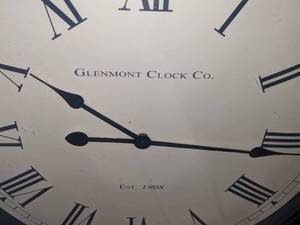 lot 20 image: 24 Glenmont Clock Company Wall Clock