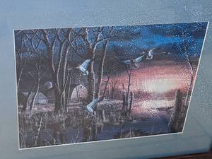 lot 35 image: Pair of Framed and Matted Prints of Ducks and Geese